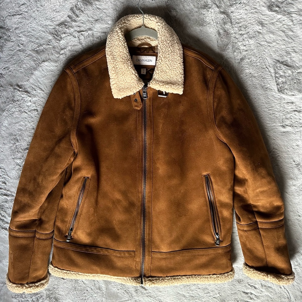 Calvin Klein Men's Classic Faux Bomber Jacket